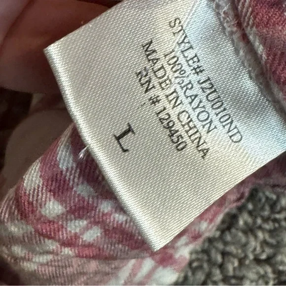 Como Vintage Pink and White Plaid Button-Down Shirt - Picture 5 of 7